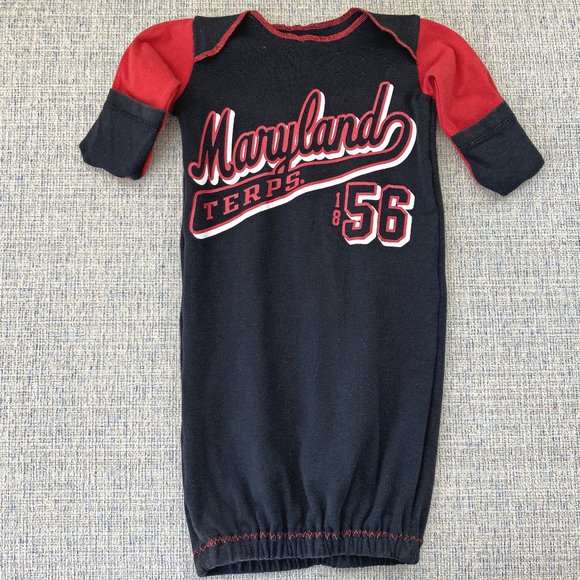 University Maryland Terrapins handmade upcycled t-shirt newborn sleep sack - Picture 1 of 12